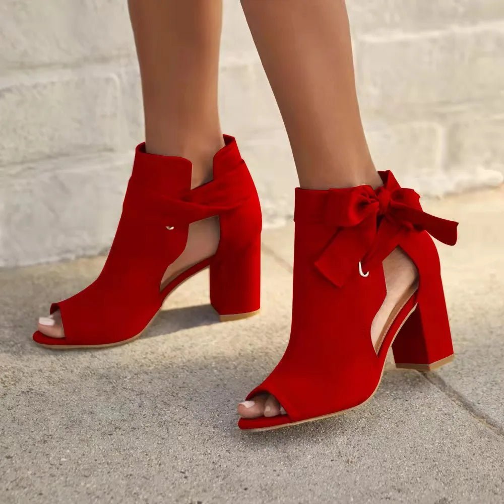 Arabella – Elegant Lace - Up Ankle Boots - Boots - Flaro