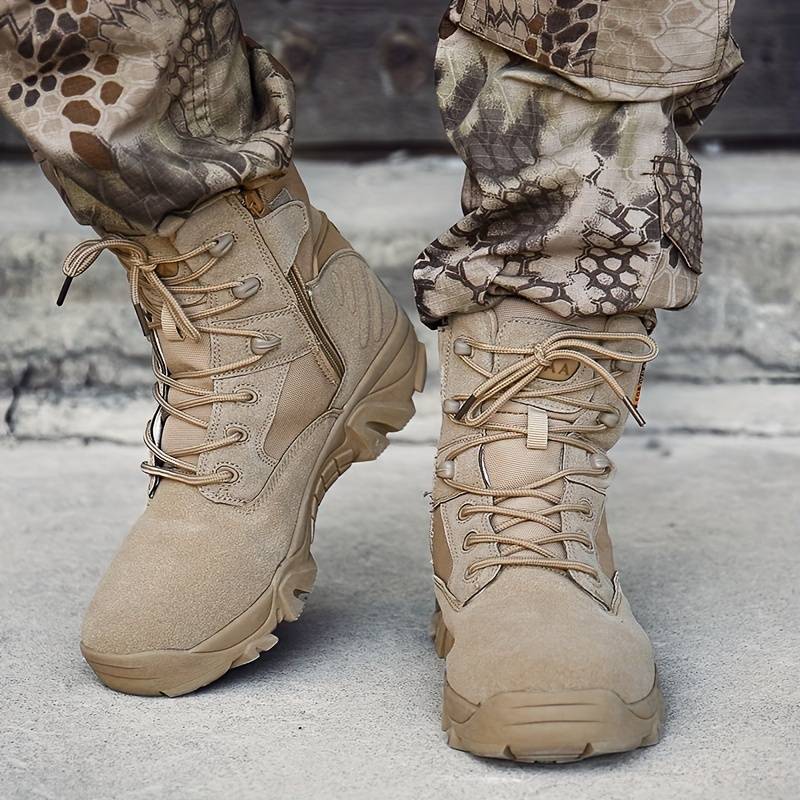 Atlas 2.0 - Indestructible Tactical Boots for Men - Beige - 4.5
