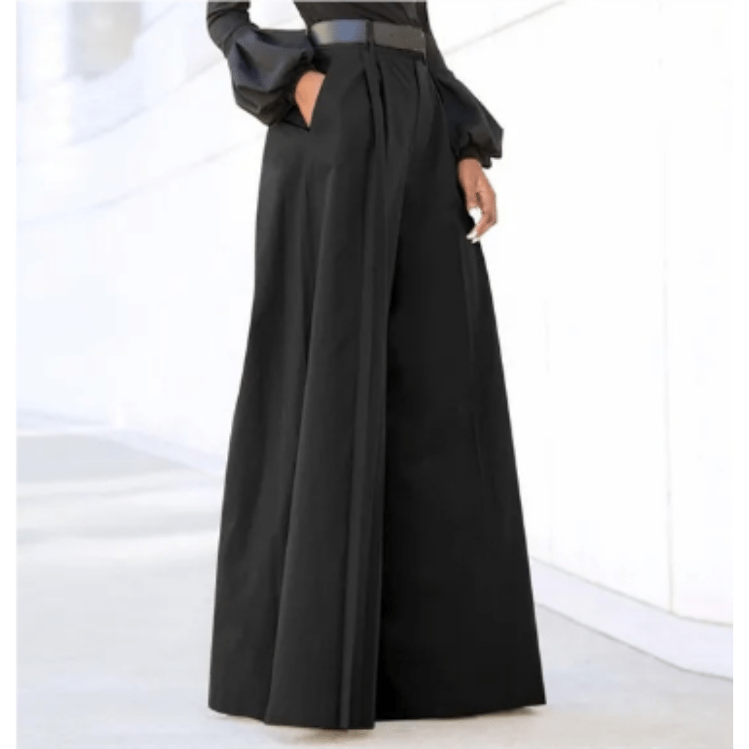 Clara – Elegant Wide Leg Trousers for Women - Pants - Flaro