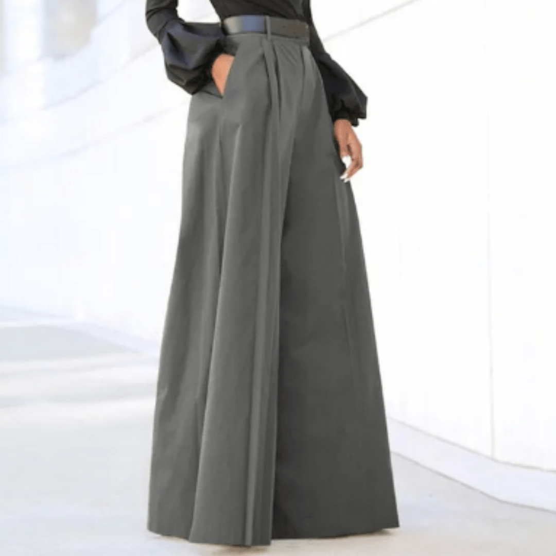 Clara – Elegant Wide Leg Trousers for Women - Pants - Flaro