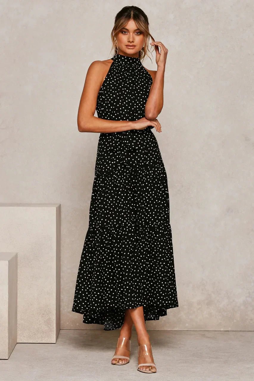 Clara – Polka - Dot Casual Summer Dress - Dresses - Flaro