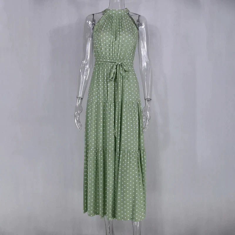 Clara – Polka - Dot Casual Summer Dress - Dresses - Flaro