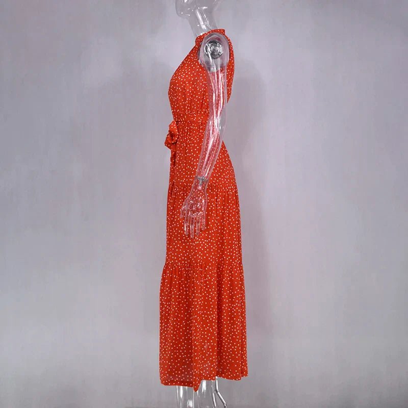 Clara – Polka - Dot Casual Summer Dress - Dresses - Flaro