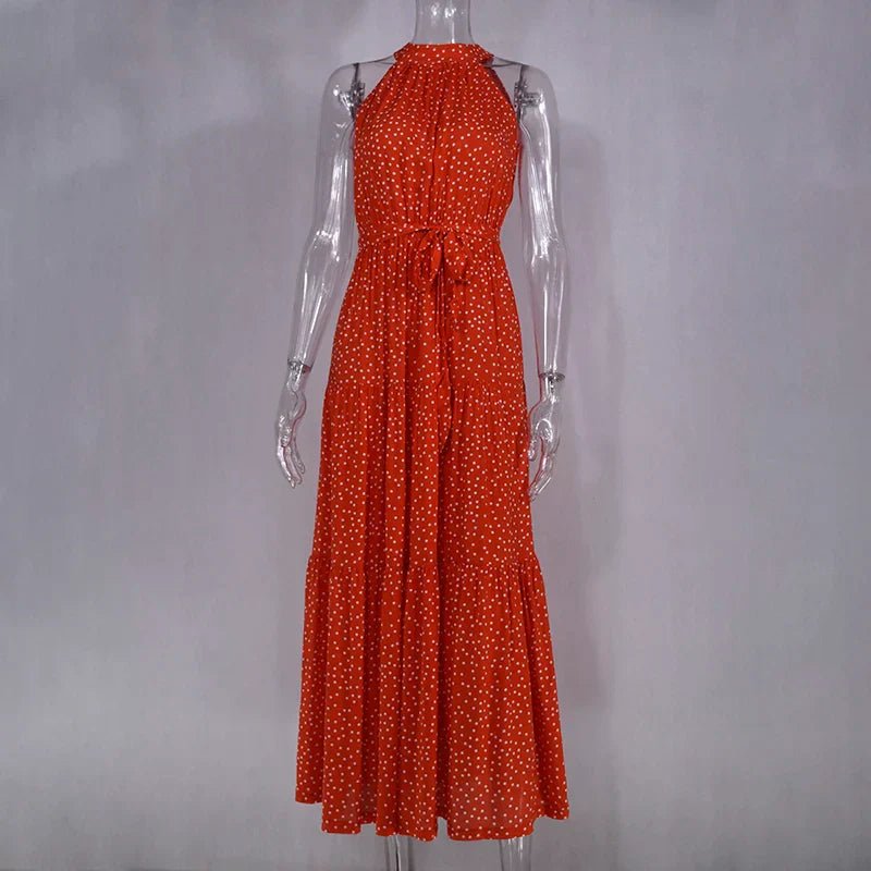 Clara – Polka - Dot Casual Summer Dress - Dresses - Flaro