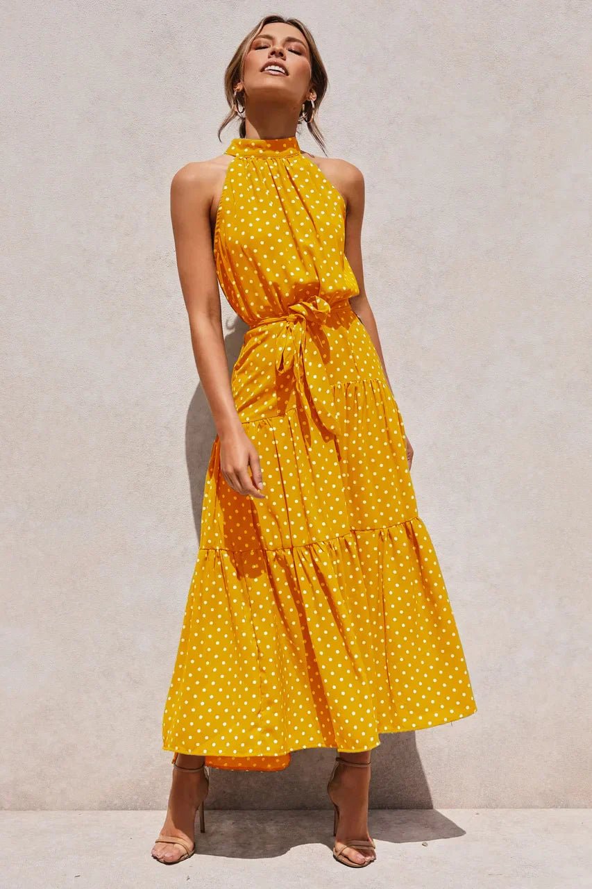 Clara – Polka - Dot Casual Summer Dress - Dresses - Flaro