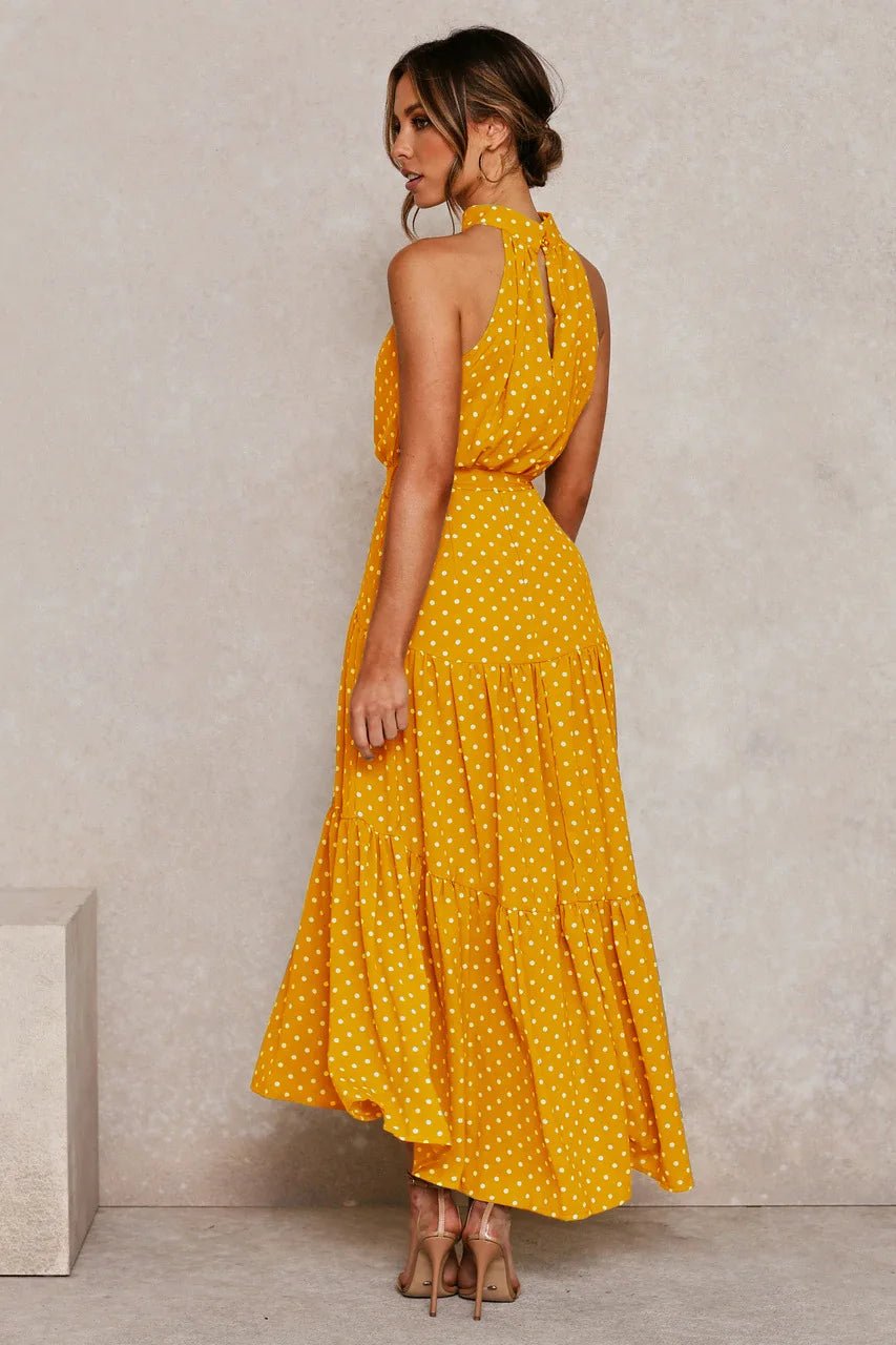 Clara – Polka - Dot Casual Summer Dress - Dresses - Flaro