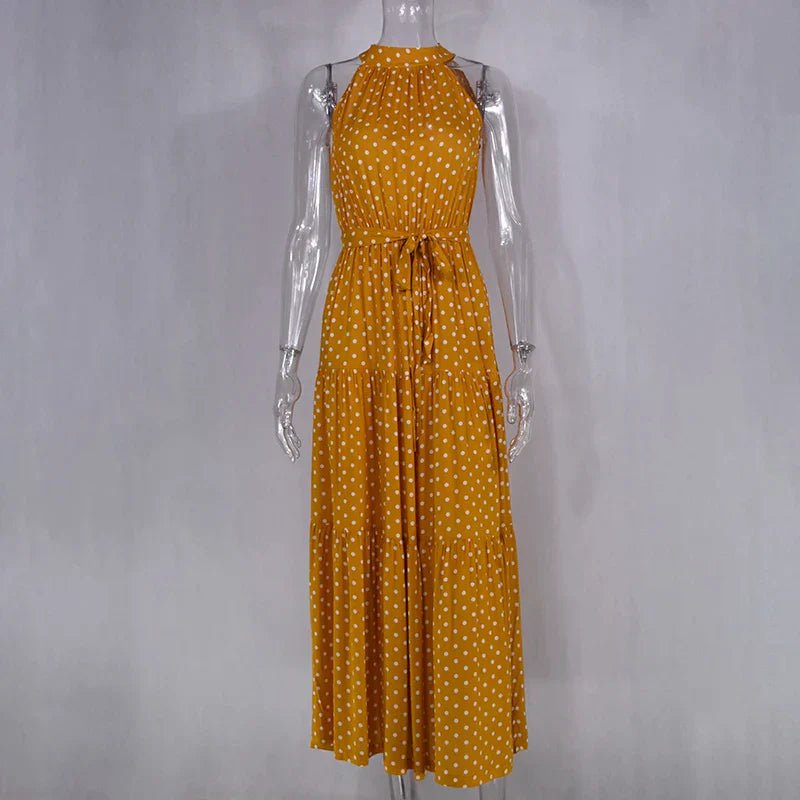 Clara – Polka - Dot Casual Summer Dress - Dresses - Flaro