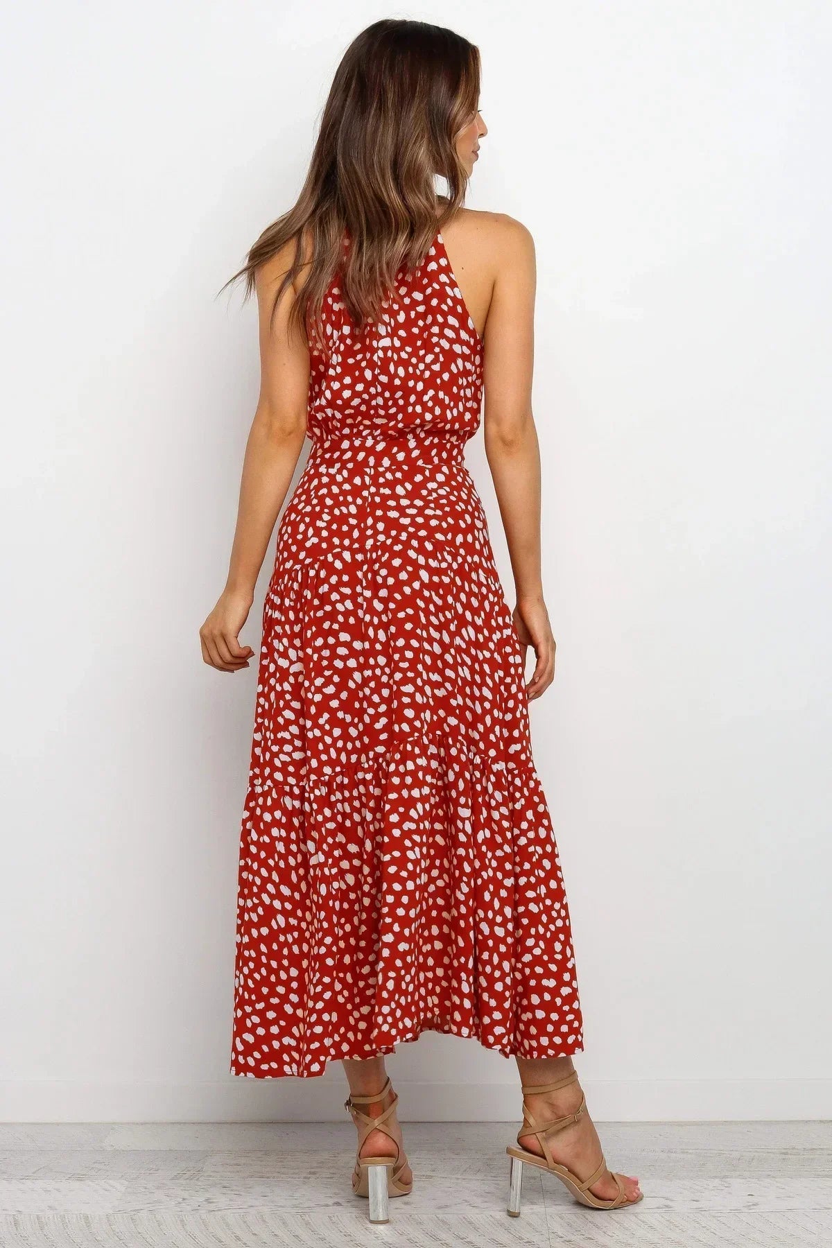 Clara – Polka - Dot Casual Summer Dress - Dresses - Flaro
