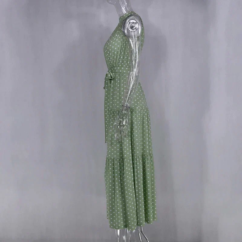 Clara – Polka - Dot Casual Summer Dress - Dresses - Flaro