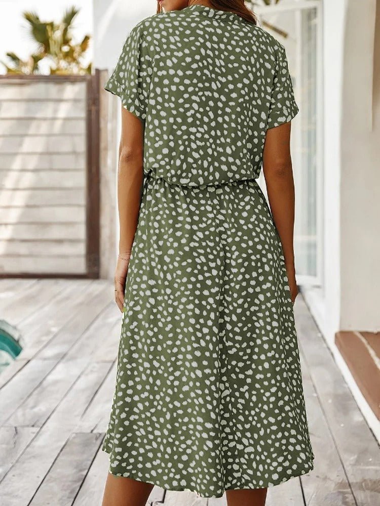 Dilara – Elegant Summer Dress with Floral Pattern - Dress - Flaro