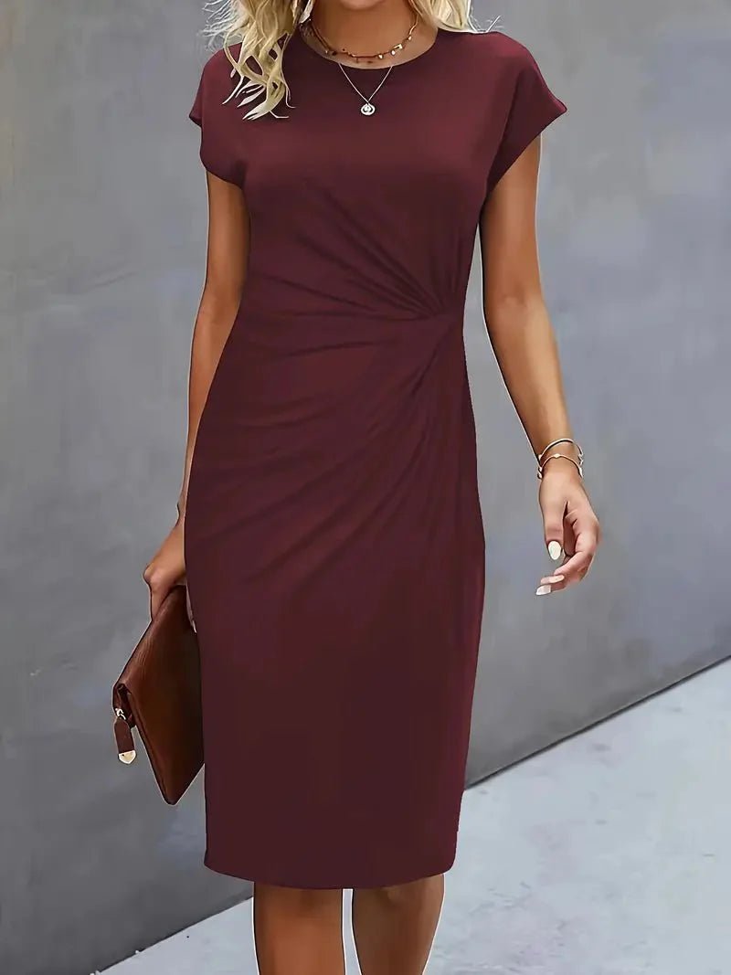 Elina – Elegant Midi Dress - Dress - Flaro
