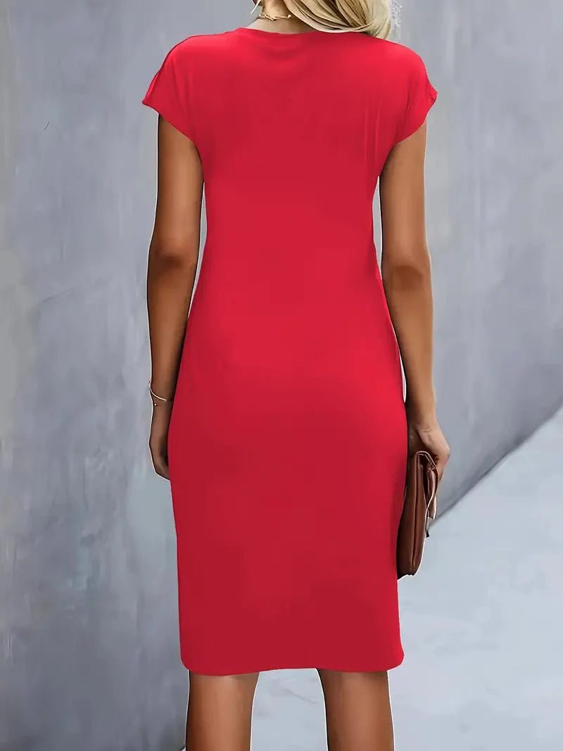 Elina – Elegant Midi Dress - Dress - Flaro