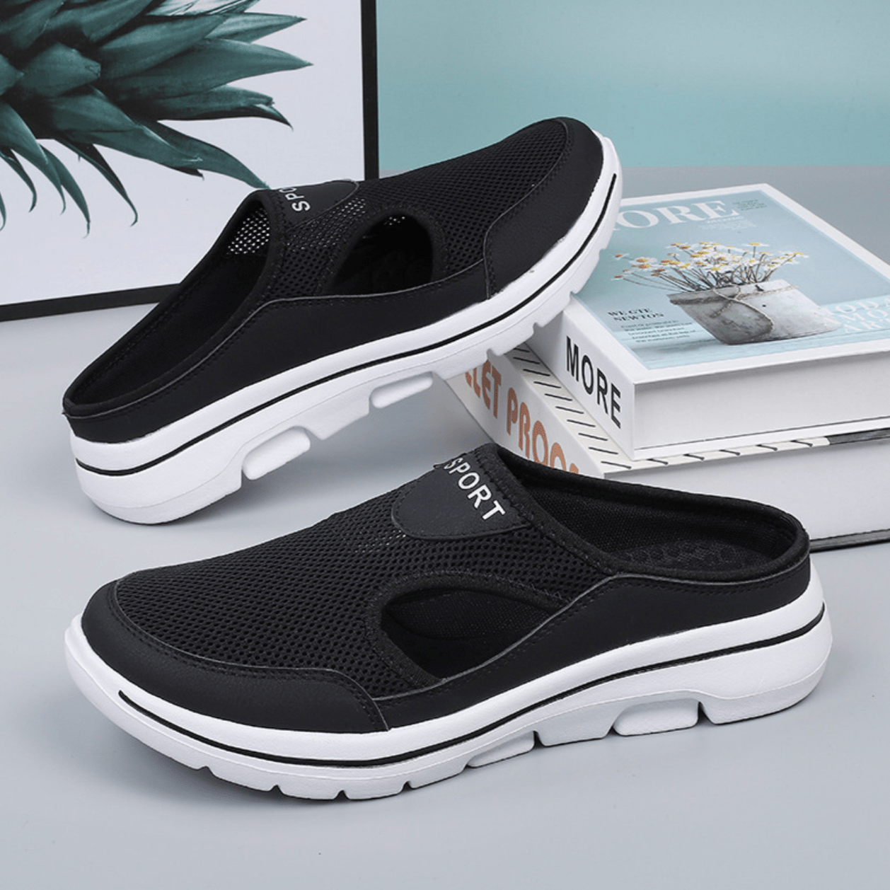 FlexiFit - Open Orthopaedic Shoes - Black - 4