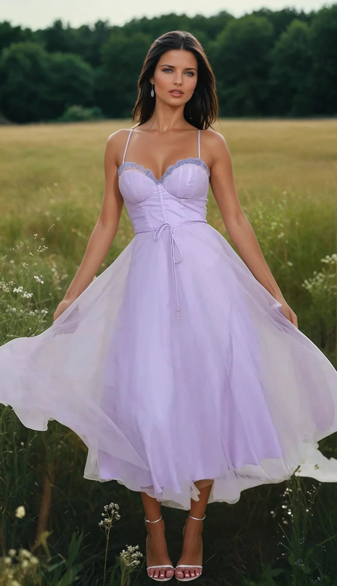 Hannah – Elegant Chiffon Dress - Dress - Flaro