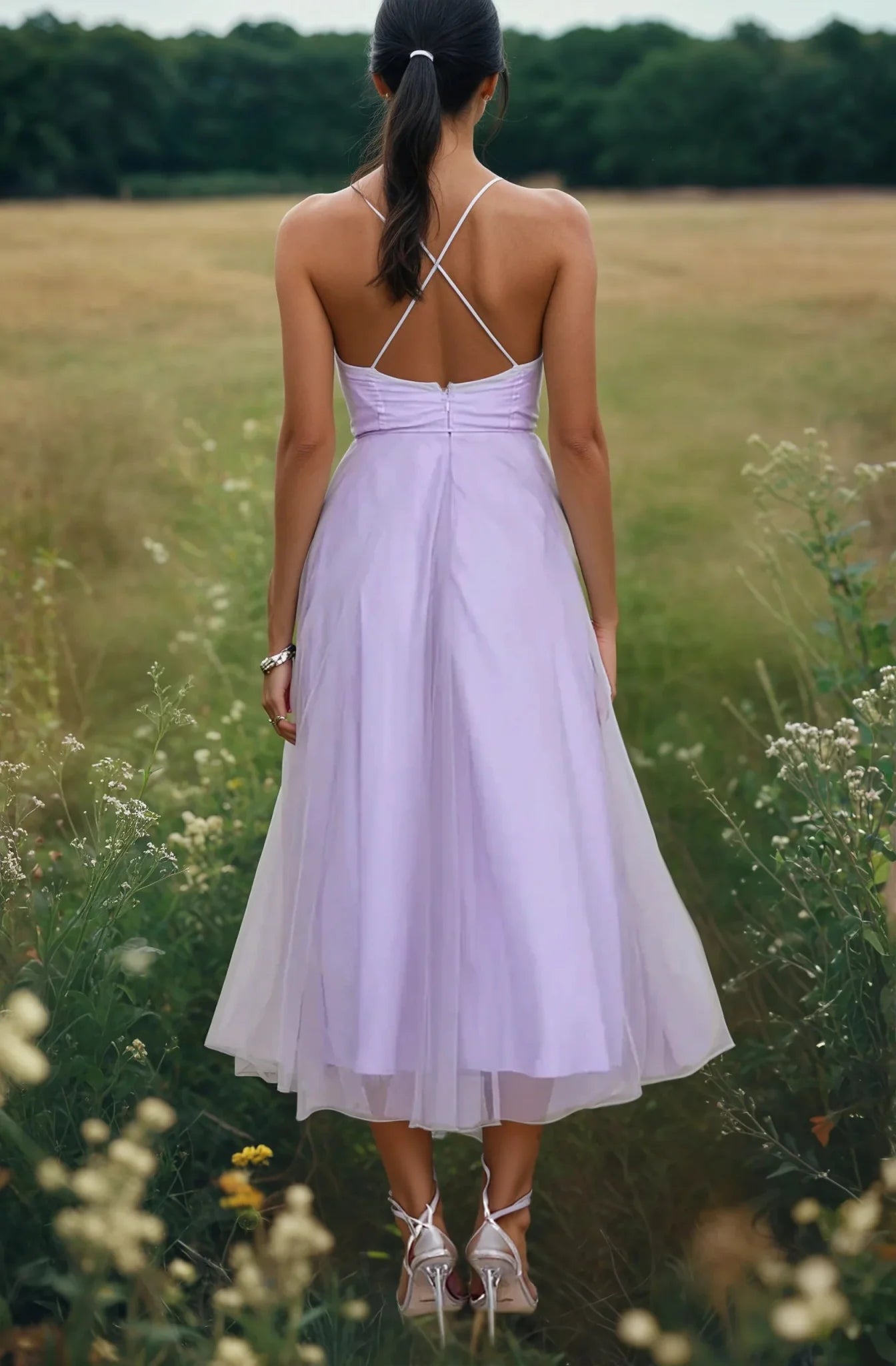 Hannah – Elegant Chiffon Dress - Dress - Flaro