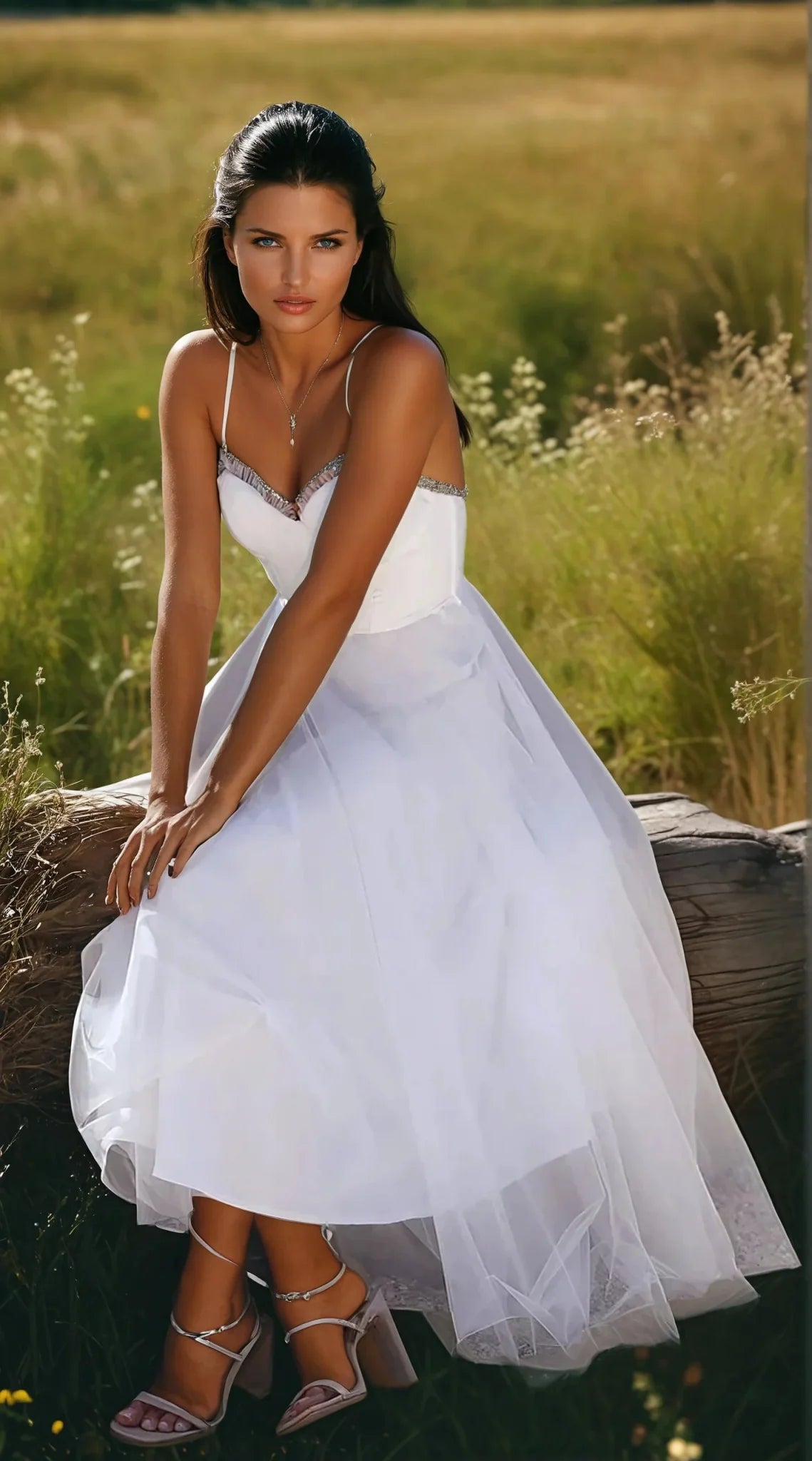 Hannah – Elegant Chiffon Dress - Dress - Flaro