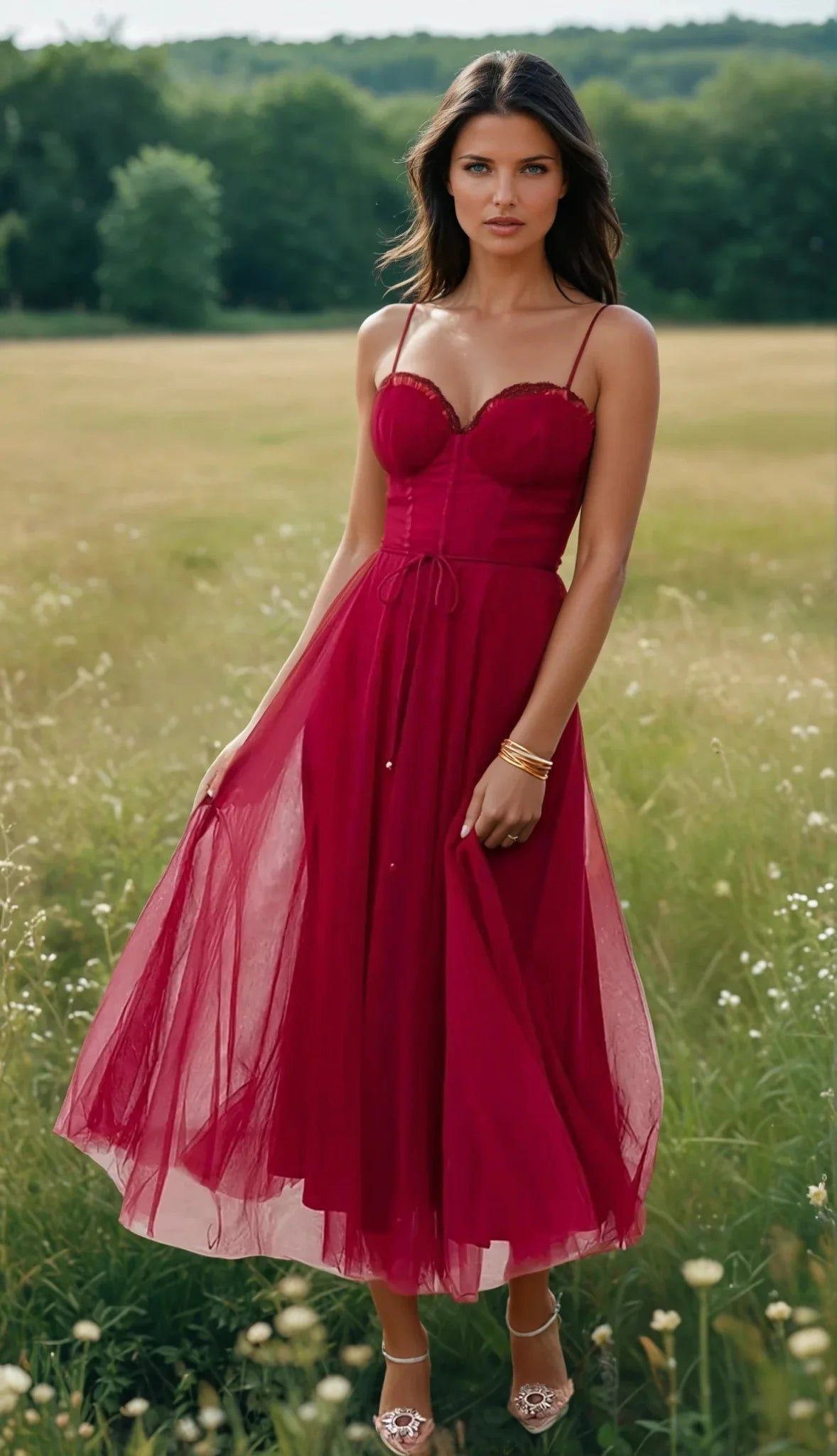 Hannah – Elegant Chiffon Dress - Dress - Flaro