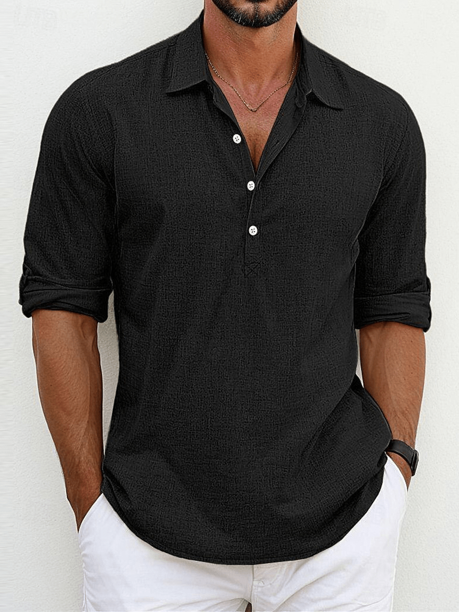 Henry – Stylish Shirt - Black - S