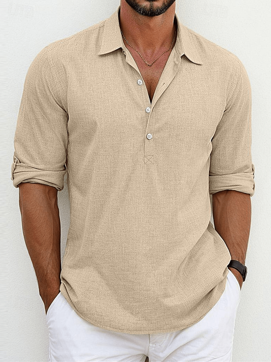 Henry – Stylish Shirt - Beige - S