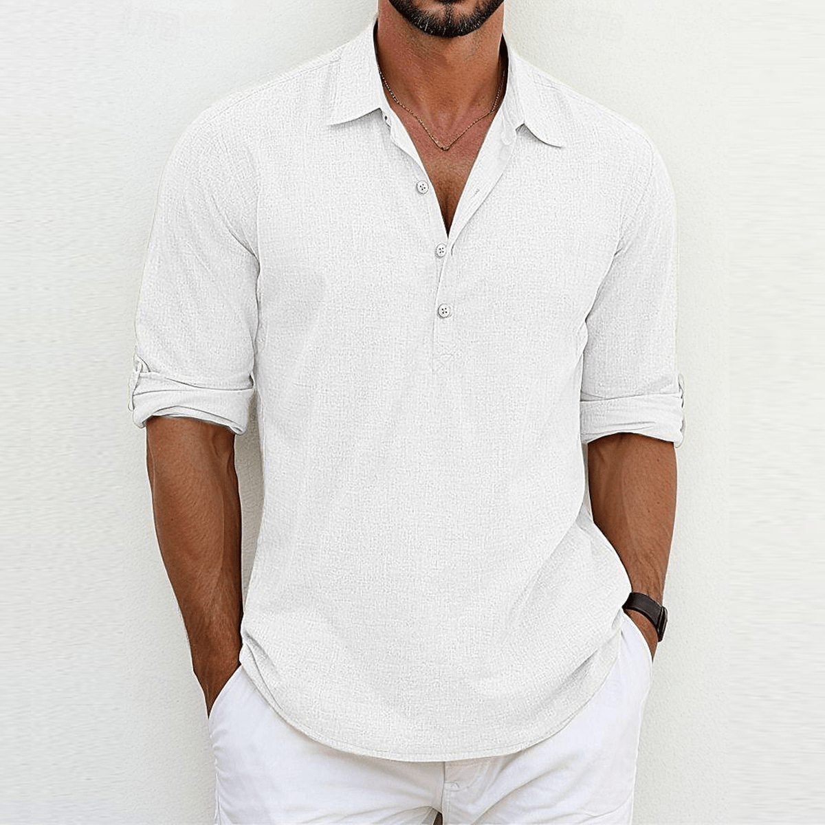 Henry – Stylish Shirt - White - S