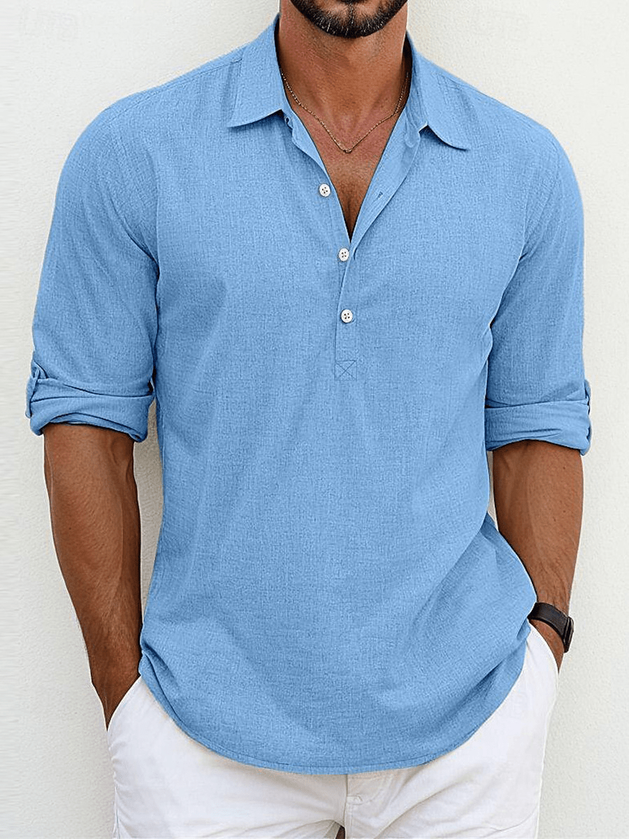 Henry – Stylish Shirt - Blue - S
