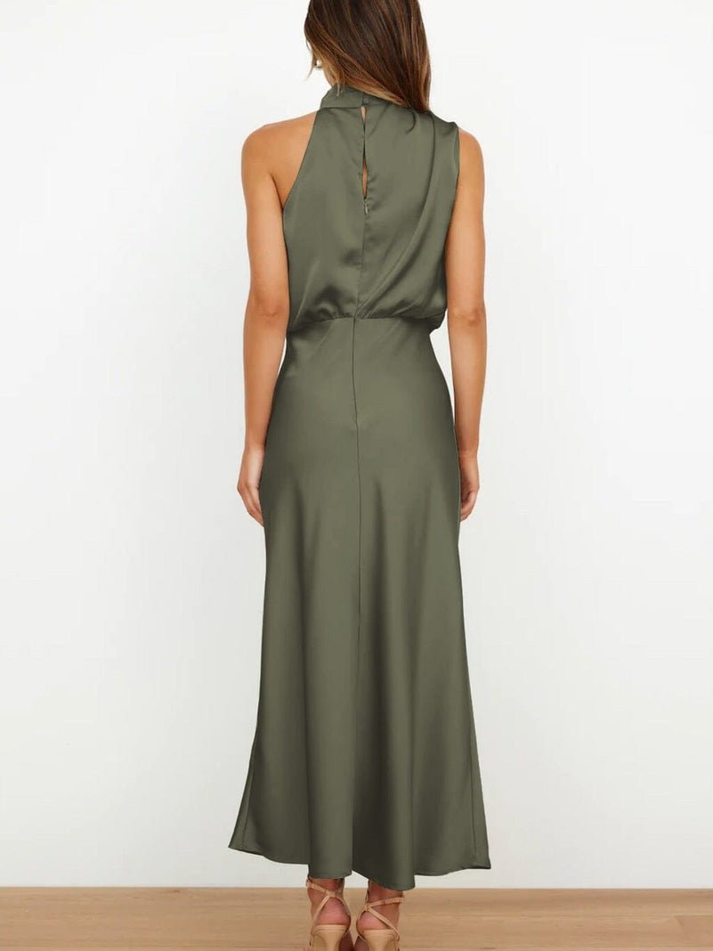 Leona – Elegant Silk Dress - Dress - Flaro