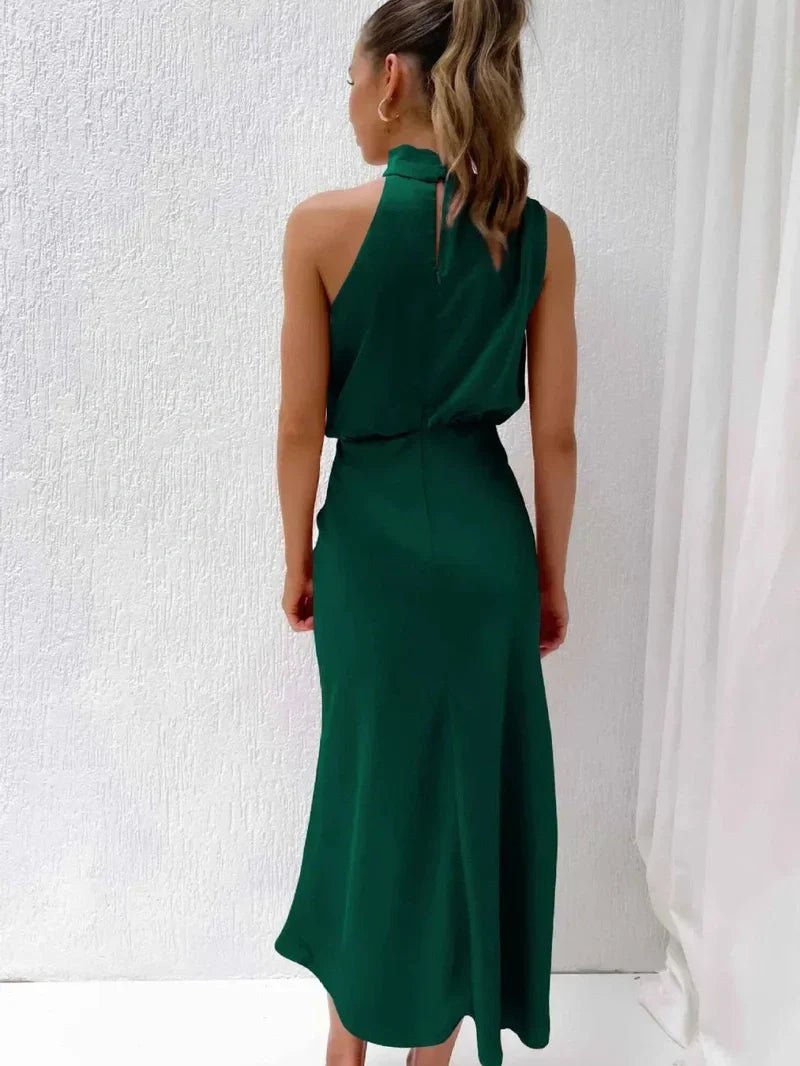 Leona – Elegant Silk Dress - Dress - Flaro