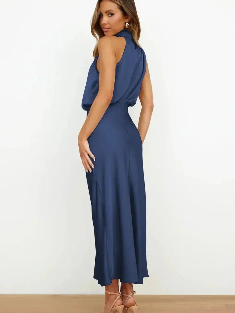 Leona – Elegant Silk Dress - Dress - Flaro