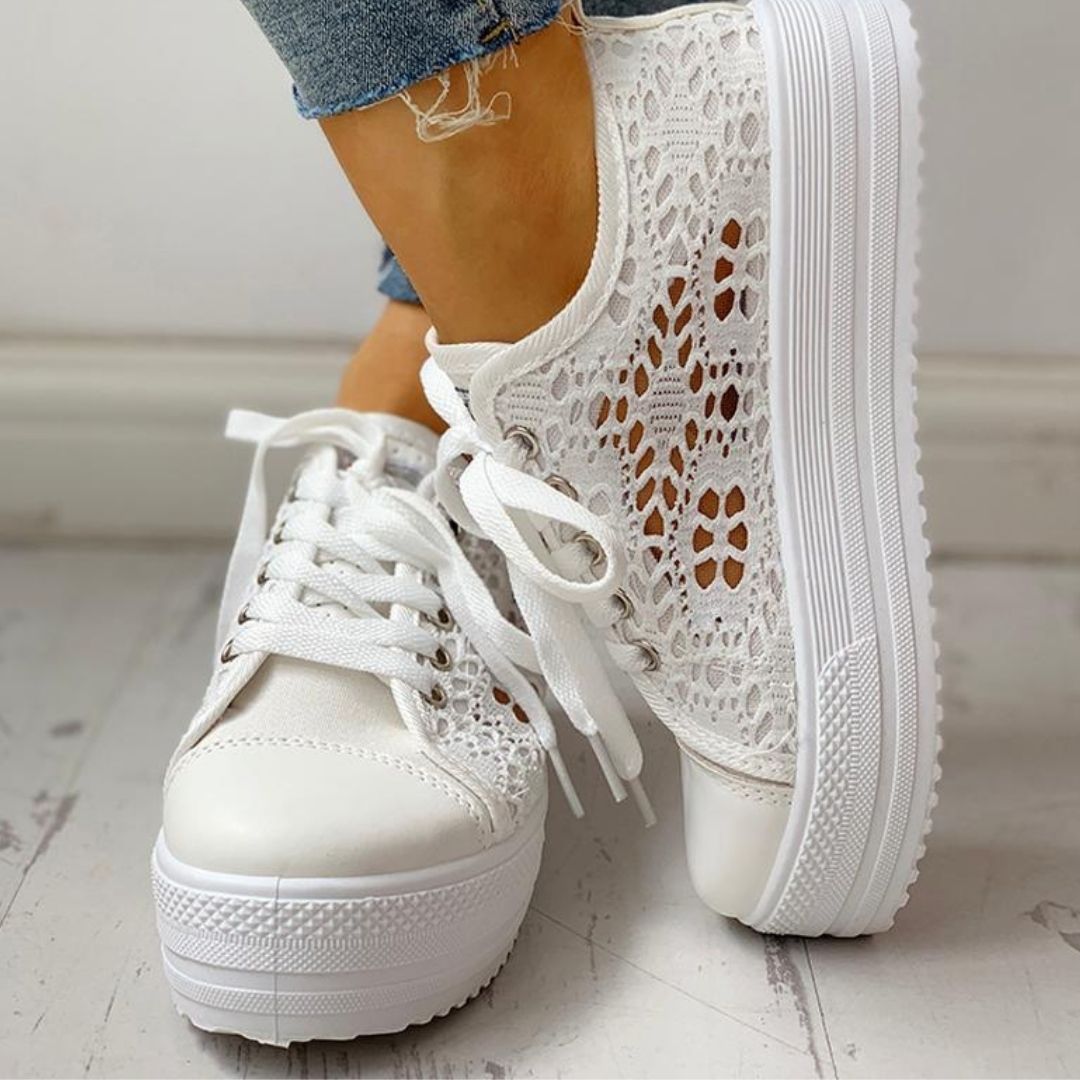 Leona – Elegant Women's Sneakers - Shoes - Flaro