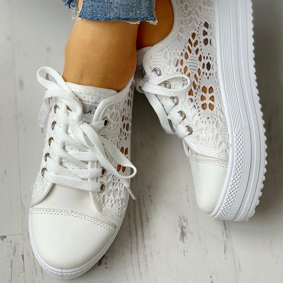 Leona – Elegant Women's Sneakers - Shoes - Flaro