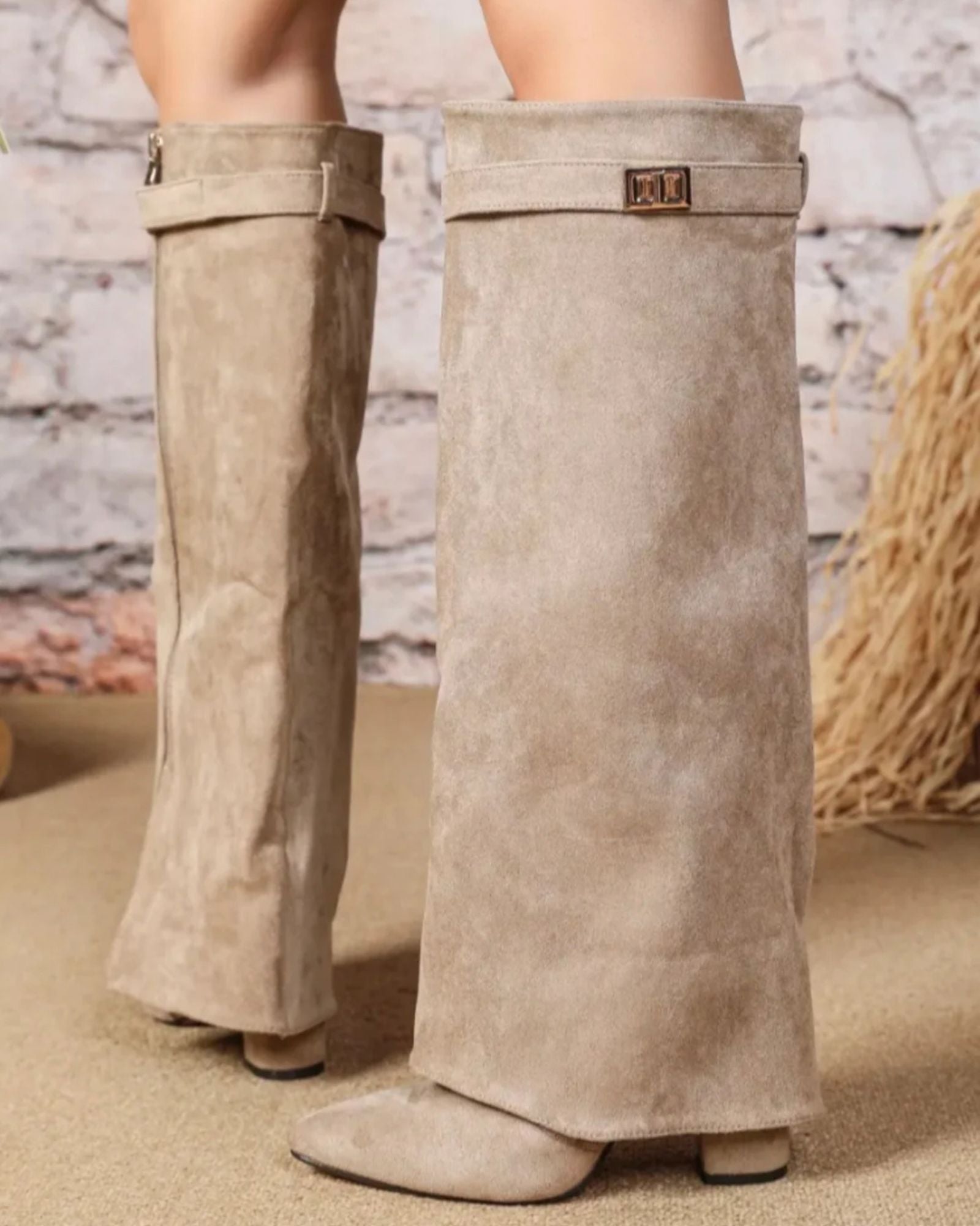 Lisa Luxurious Boots – Elegant Ladies' Boots - Taupe - 3