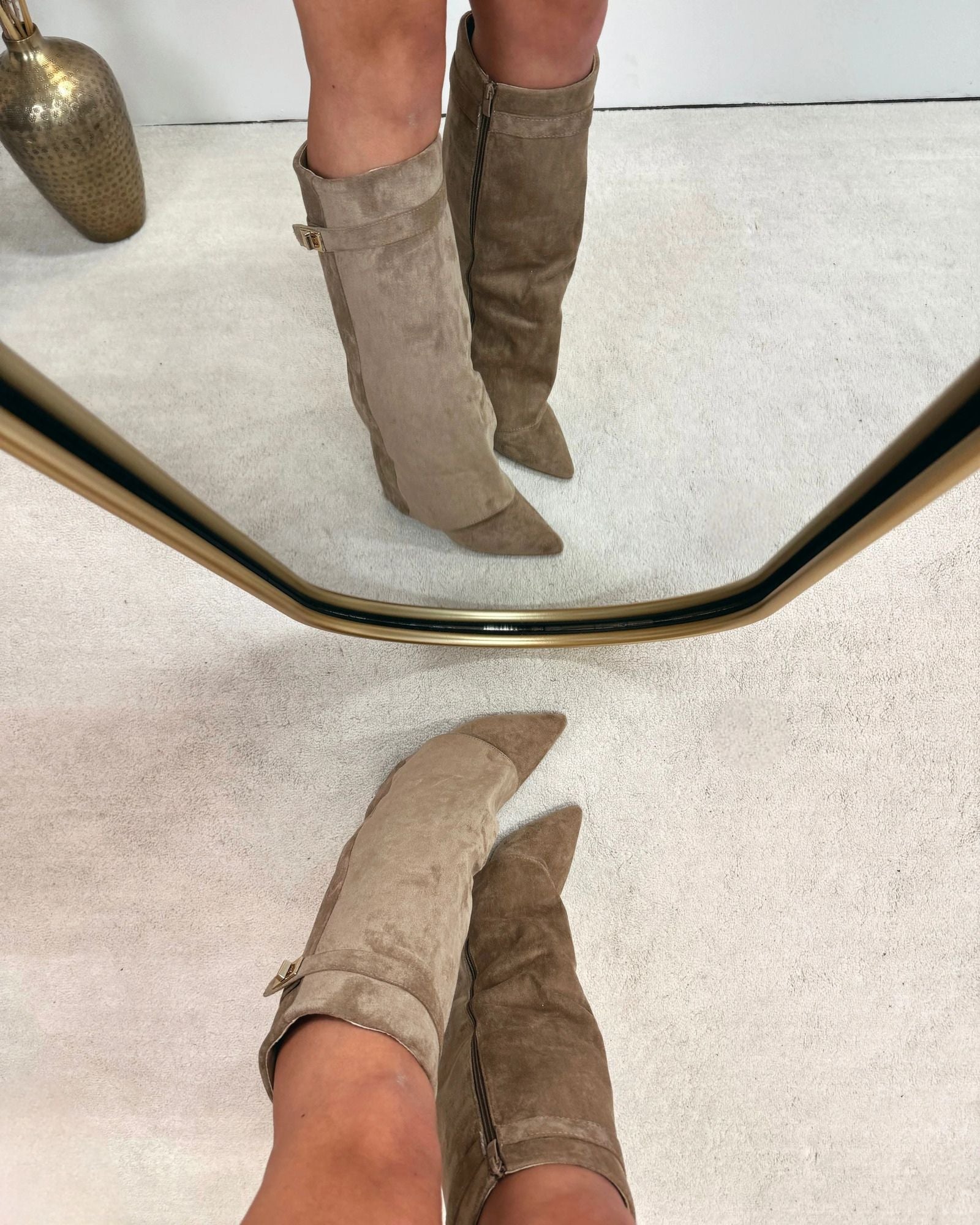 Lisa Luxurious Boots – Elegant Ladies' Boots - Taupe - 3