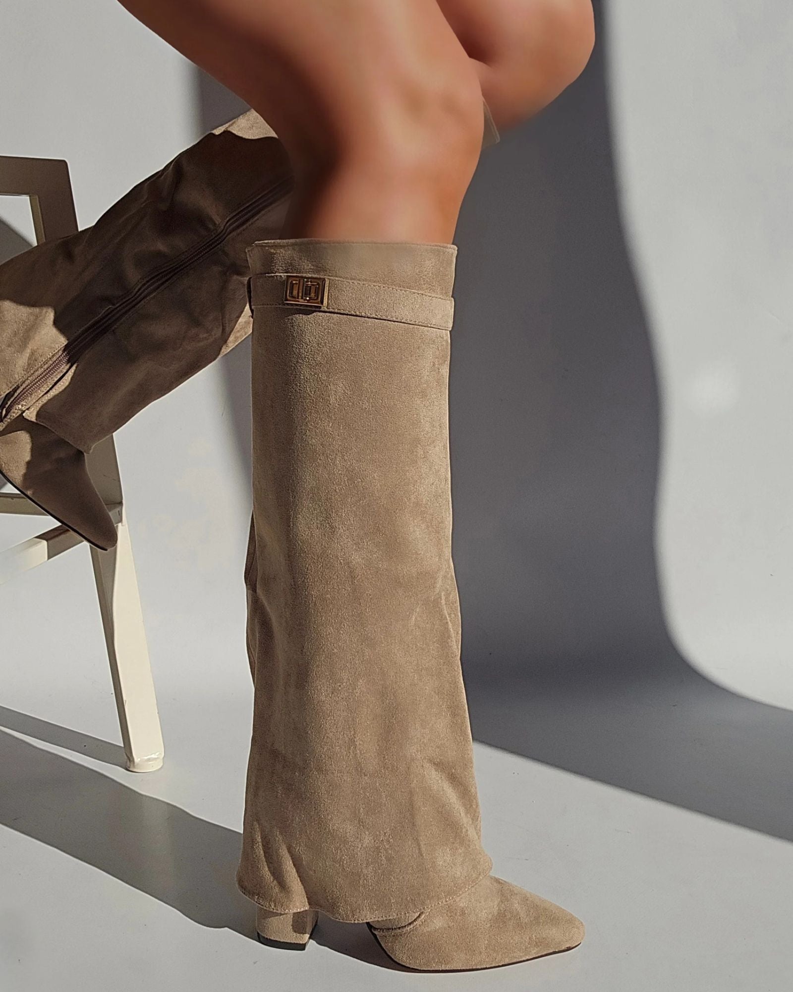 Lisa Luxurious Boots – Elegant Ladies' Boots - Taupe - 3