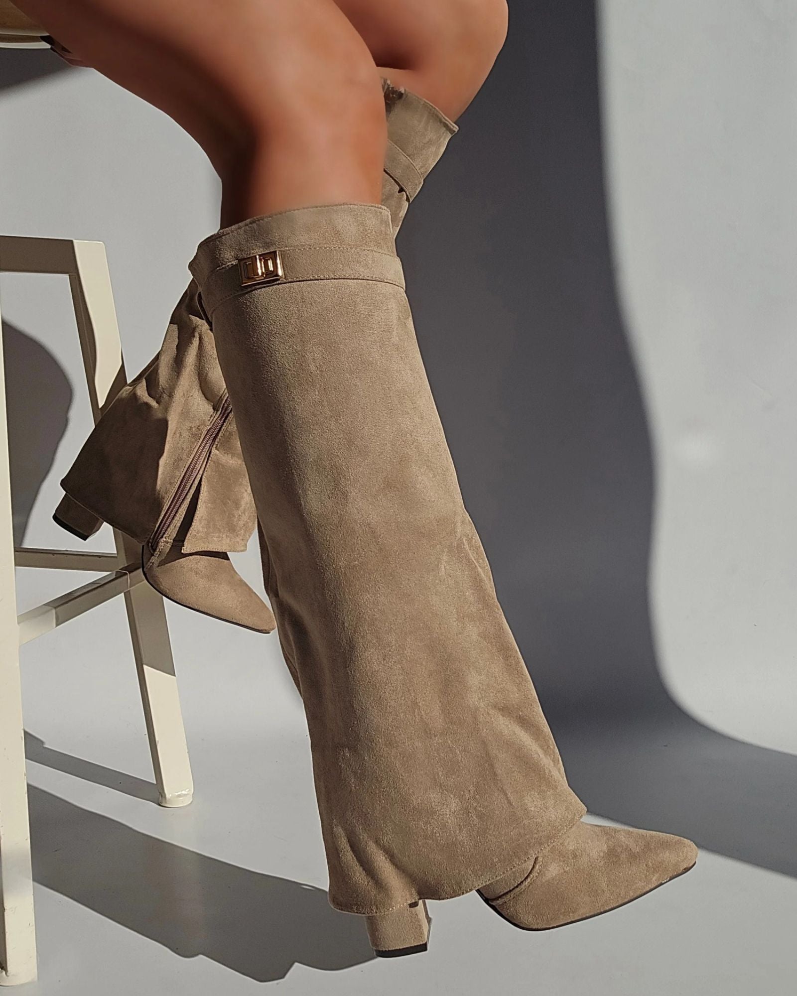Lisa Luxurious Boots – Elegant Ladies' Boots - Taupe - 3