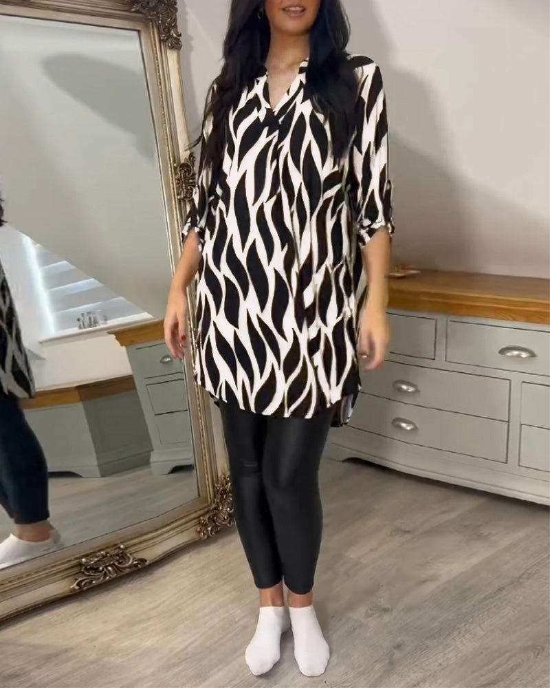 Paulina – Stylish Slim Fit Blouse - Blue - S