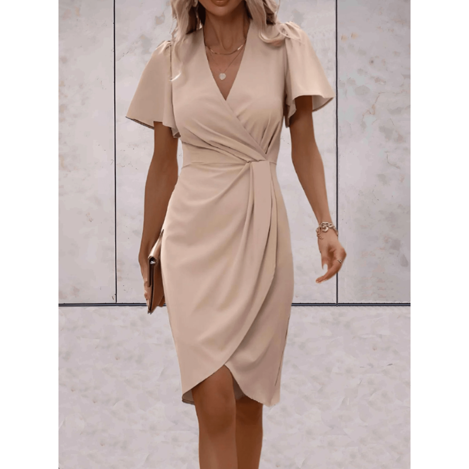 Talia – Elegant Wrap Dress - Dress - Flaro