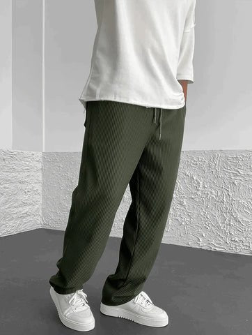 Xaver – Relaxed Ribbed Trousers - Pants - Flaro