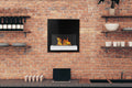Hanging Bio Fireplace Board Black and White