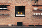 Hanging Bio Fireplace Board Black and White