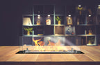 Biofireplace built-in insert 65 cm black matte with glass