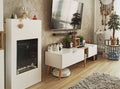Biofireplace portal Modern white structural matte