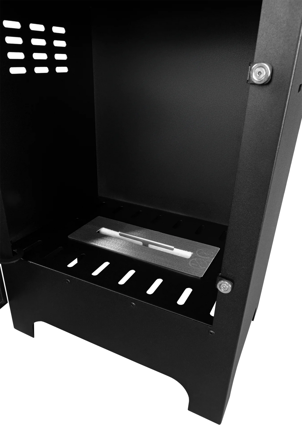 Biofireplace freestanding Koza Mini black matte with glass