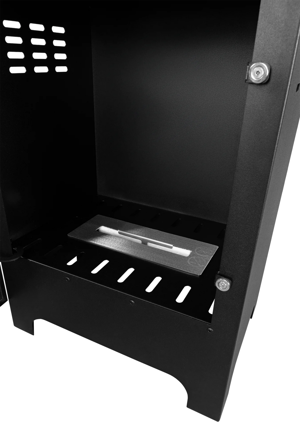 Biofireplace freestanding Koza Mini black matte with glass