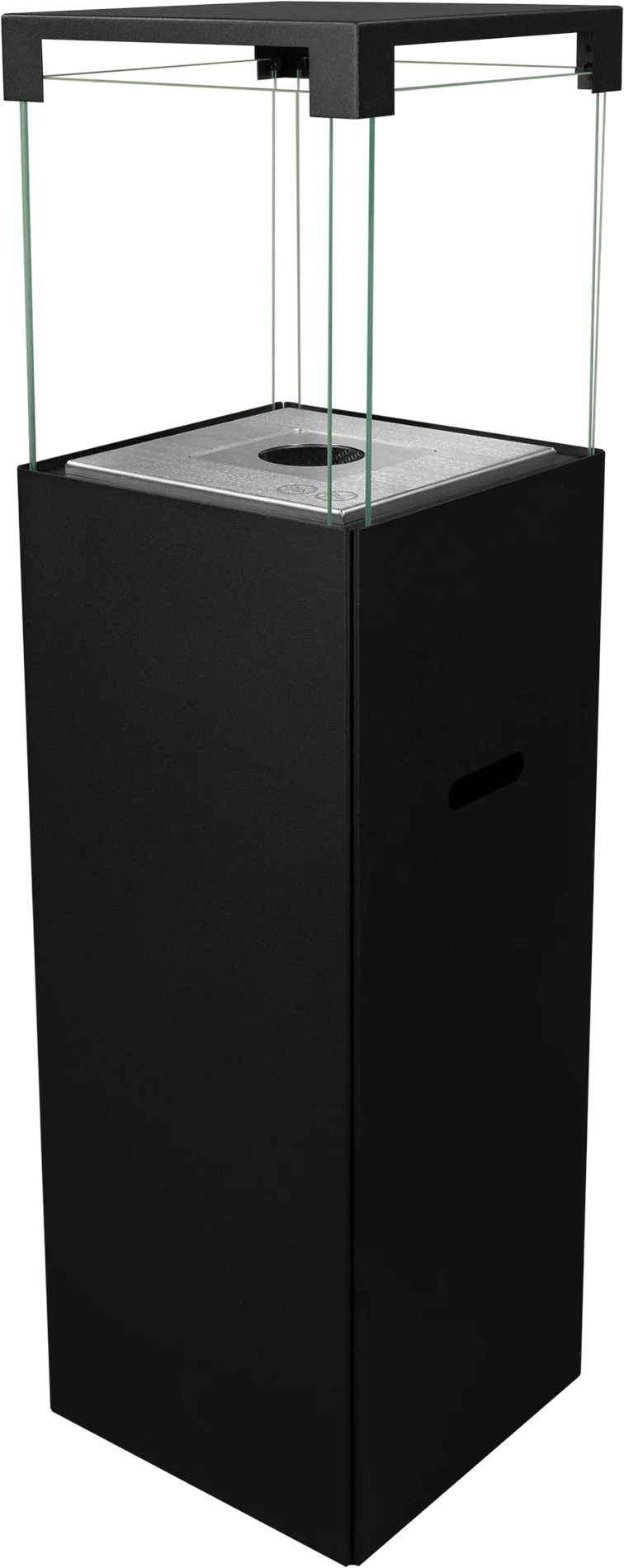 Biofireplace freestanding Patio black matte
