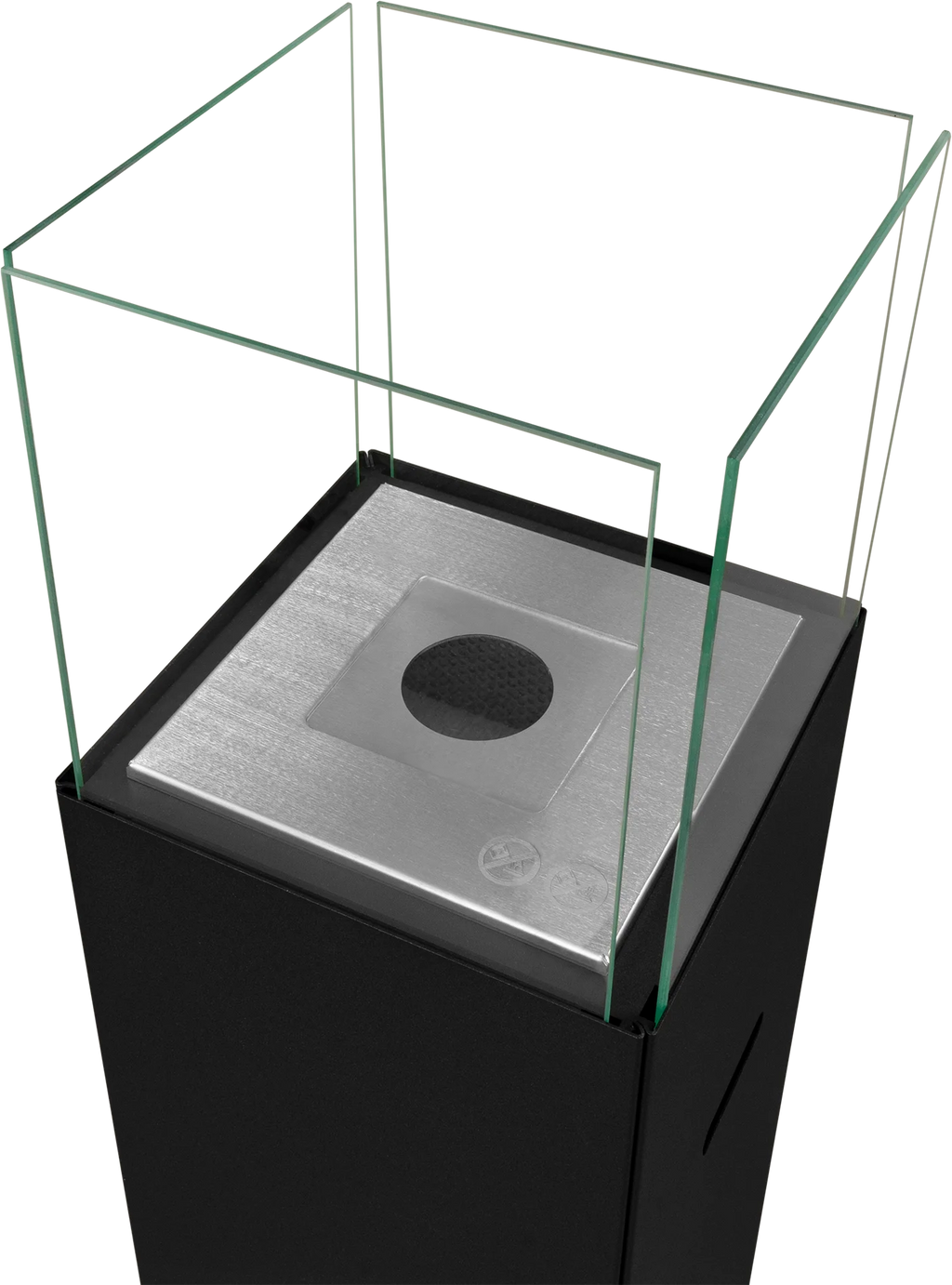 Biofireplace freestanding Patio black matte