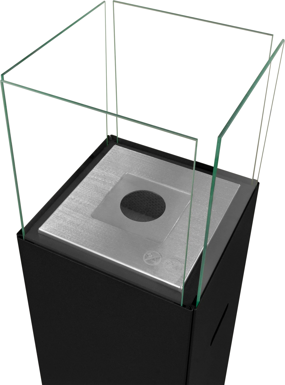 Biofireplace freestanding Patio black matte