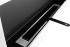 Biofireplace hanging with glass 900x400 Box white structural matte