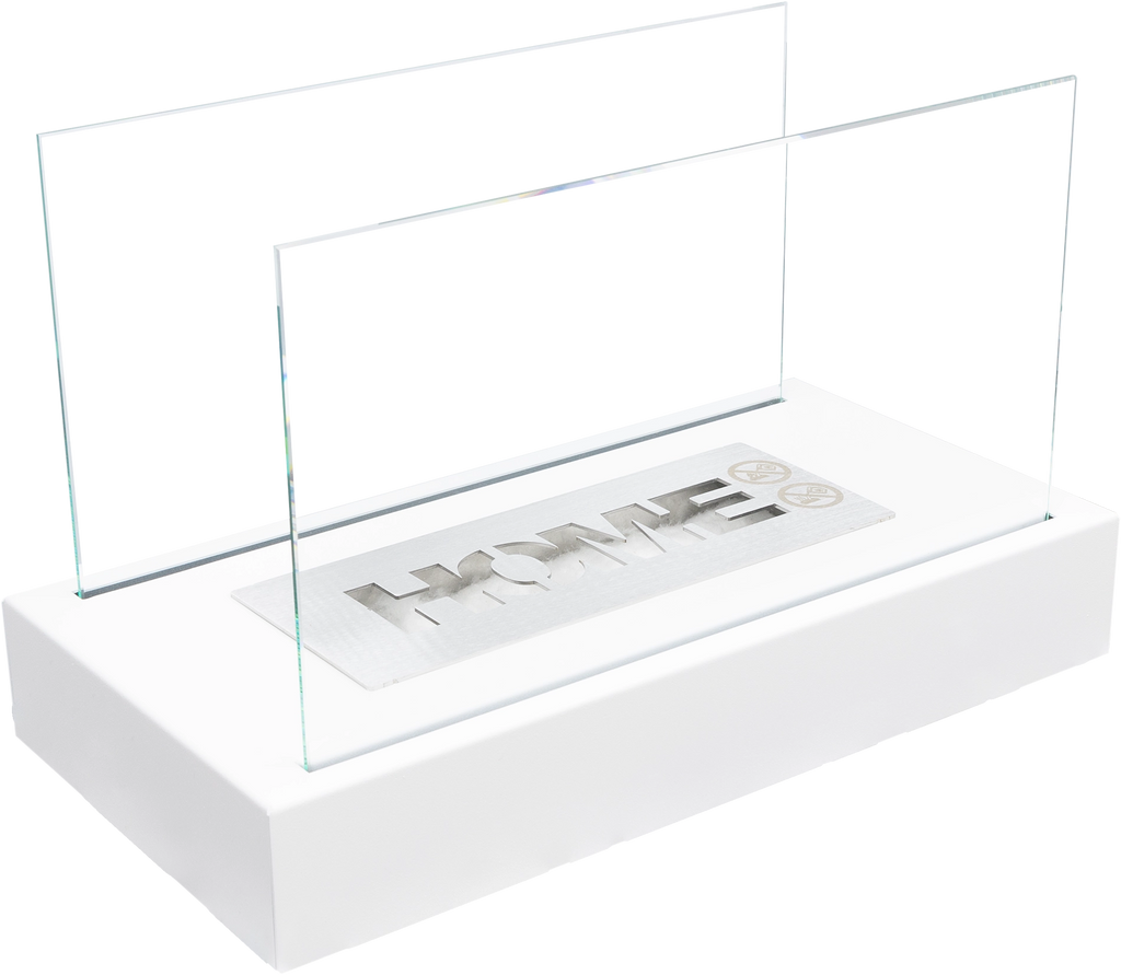 Biofireplace freestanding Home white structural matte