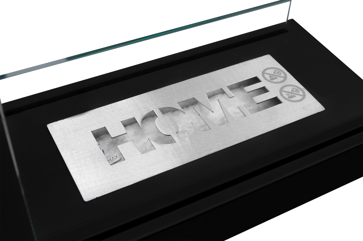 Biofireplace freestanding Home black structural matte