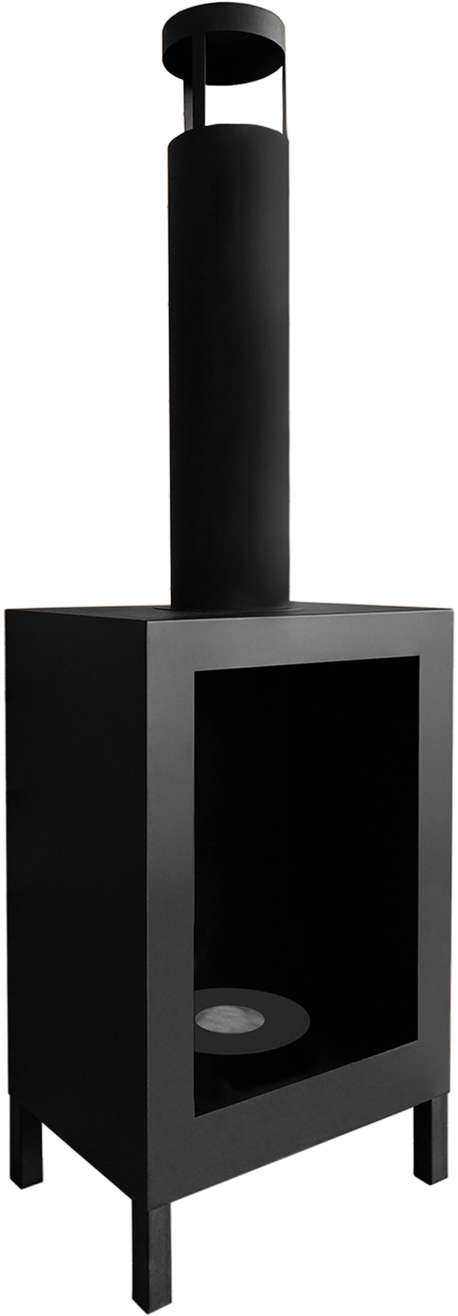 Biofireplace freestanding Kozen black matte